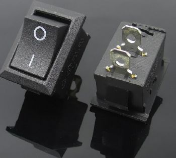 按动船型开关弧形按钮开关带防水带灯白色