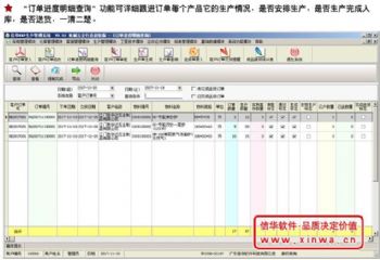 五金厂管理软件-实时的生产进度展现
