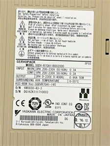 安川sgdv-r70a11b002000伺服驱动