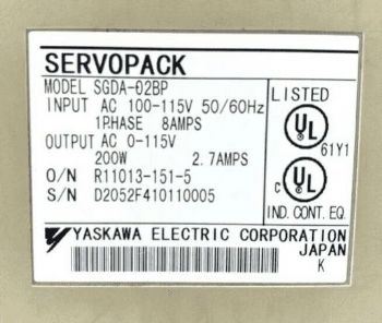 安川SGDA-02bp伺服驱动器全新原装