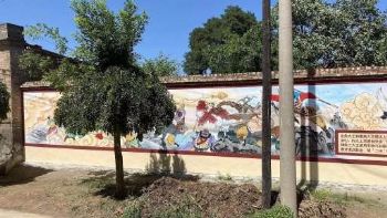 广东阳江鑫茂置业墙体喷绘广告报价 主题餐厅墙体彩画