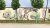四川达州龙祥建材墙体喷绘广告前景 烟囱外墙彩绘