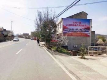 江苏无锡室外墙体彩绘公司 奔腾汽车刷墙广告前景