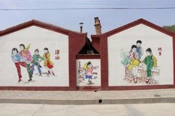 陕西铜川办公楼墙体涂鸦 祥泰建材刷墙广告特点