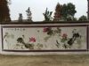 宁夏石嘴山高耸建筑墙面彩绘 绿居建材刷墙广告作用