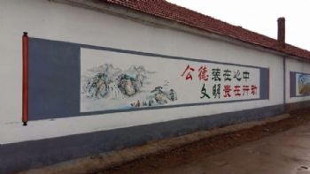 海南澄迈县墙画手绘 开瑞汽车刷墙广告乳胶漆