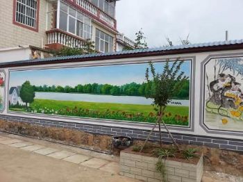 江西南昌家电墙体广告 餐厅墙绘