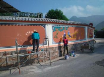 四川乐山家电喷绘广告 3D立体壁画