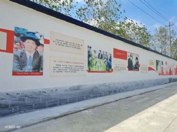 晋中路墙广告落地传达 墙体壁画彩绘图文并茂