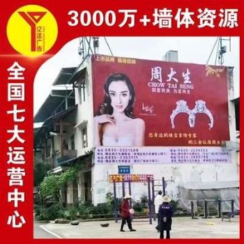 福建厦门户外墙体喷绘,花生牛奶农村墙绘广告醒目直观
