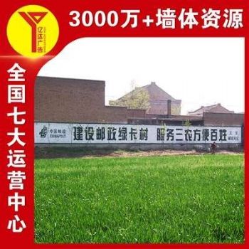 固原刷墙广告价格落地传达,新农村文化墙画工精湛