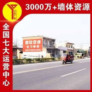 固原刷农村广告成本低廉,手绘墙画靓丽的色彩