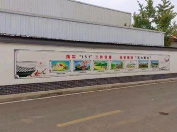 崇左游泳馆外墙彩绘 万家园刷墙广告