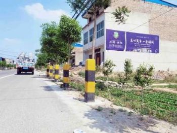 鹤壁银行保险墙体广告醒目展示,浮雕墙画户外喷字广告