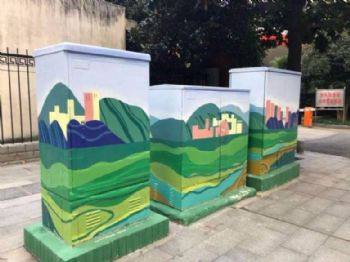 衡阳新农村墙面宣传画为美丽乡村“代言”芙蓉喷绘墙体广告