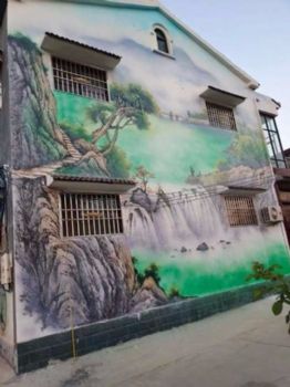 株洲墙体绘画描绘出网红打卡地开福刷墙广告