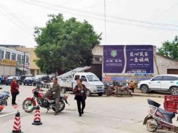 运城摩托车墙体广告,艺术墙体彩绘,层级主次分明
