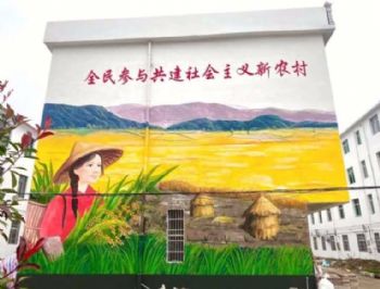 陕西王益刷墙广告 汉中新农村文化墙 喷绘广告墙