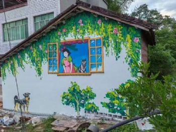 平顶山户外墙体喷画,安阳幼儿园墙绘,周口化妆品墙体广告