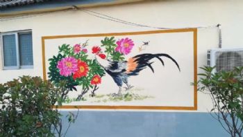 广西河池公园壁画 墙体喷涂广告