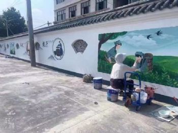 揭阳彩绘涂鸦 深圳新农村建设墙绘 网红墙绘街道