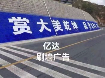 广东河源地产标识系统设计墙面绘画 家电墙体广告
