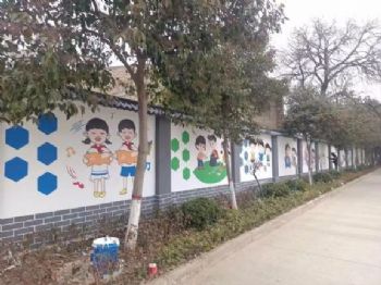 江西上饶旅游景点墙体绘画 电动车墙体广告