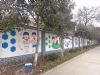 济南补习学校墙体广告 古典油画墙体绘画