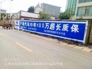 江西宜丰县墙体广告制作新余邮政墙体涂料广告