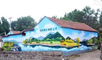 大同彩绘墙,太原石墩彩绘,3d立体彩绘