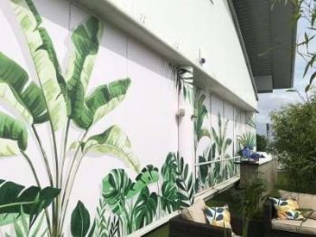 济源彩绘墙画,许昌新农村建设墙体彩绘,护坡彩绘
