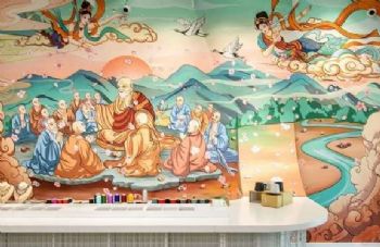 徐州墙画手绘 振兴乡村绘画 南京美化冷却塔