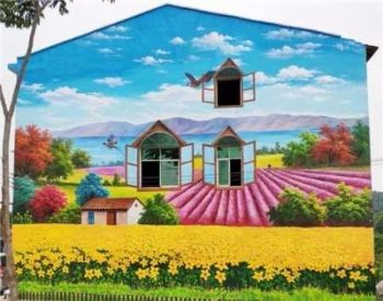 广东彩绘墙体广告广州梅江新农村墙面宣传画广州彩绘墙体广告