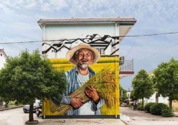 湖北墙壁彩绘经久不褪色 水泥库彩绘 墙面喷画