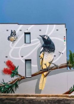 嘉峪关墙体壁画彩绘 创意壁画包工包料 烟囱彩绘