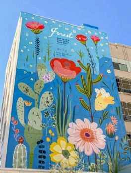 河南长垣县新农村文化墙效果保持长久,乡村文化墙,烟囱彩绘