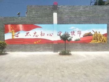 山西曲沃县电箱彩绘防水耐晒,墙体绘画水泥库美化