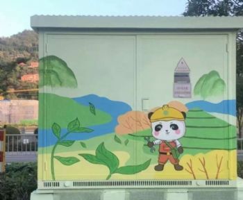 江苏昆山水塔美化,文化围墙彩绘,农村墙体彩绘效果保持长久