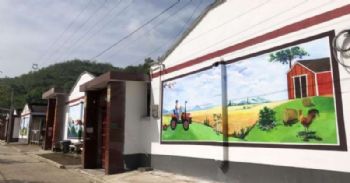 白银农村墙画手绘画,天水乡村墙绘,武威电厂烟囱彩绘