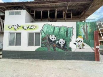 酒泉新农村手绘画,陇南城市文化墙,临夏美化烟囱