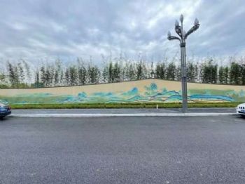 白银新农村墙面宣传画,临夏外墙彩绘,庆阳烟囱美化
