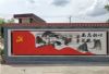 镇江彩绘墙面,苏州国画墙绘,苏州水泥库美化