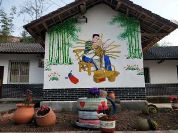 响水彩绘文化墙彩绘墙面电厂烟囱彩绘 质量保证