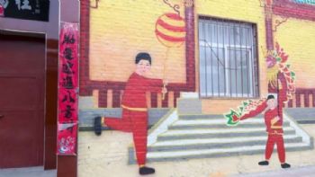 运城标语大字烟囱装饰画彩绘文化墙 服务遍布