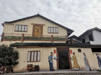 朔州喷绘膜施工烟囱蓝天白云3d立体地面彩绘 资源多