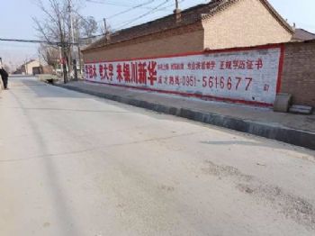 珠海新农村彩绘墙凸显乡村新面貌 广东博罗喷绘墙体广告