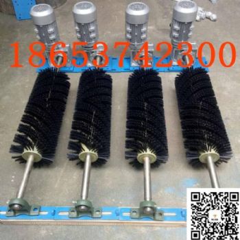 电动式毛刷清扫器厂家，保护皮带，易维修，煤矿电厂冶金清扫器，电动毛刷清扫器