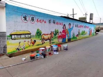 咸宁墙体广告 板材墙体广告喷绘墙体彩绘广告