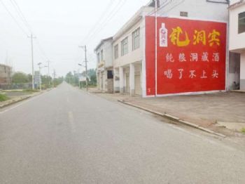 墙体广告孝感,乡镇墙体喷绘广告厨房电器手绘墙体广告