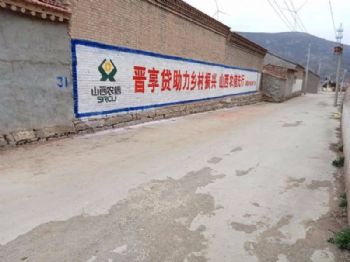 甘肃陇南喷绘墙体广告 药品墙体绘画撬起庞大的流量